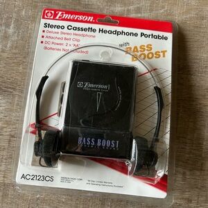 Vintage Emerson AC2123CS AM/FM Stereo Radio Cassette Player NEW Sealed 80s 90s